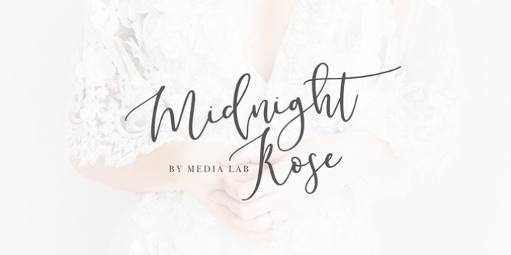 Midnight Rose font preview