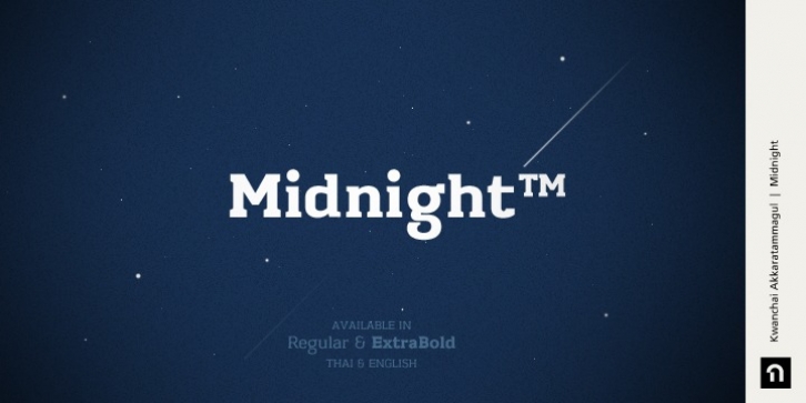 Midnight font preview