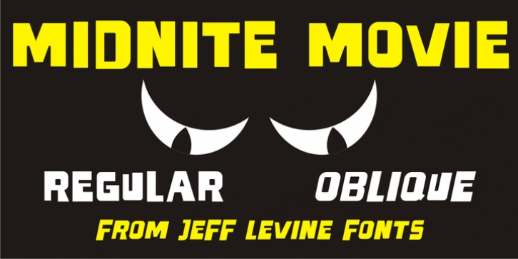Midnite Movie JNL font preview