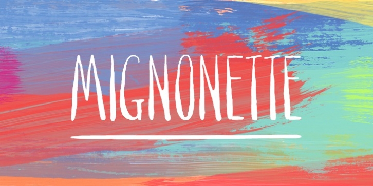 Mignonette font preview