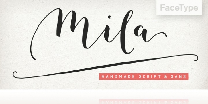 Mila Script Pro font preview