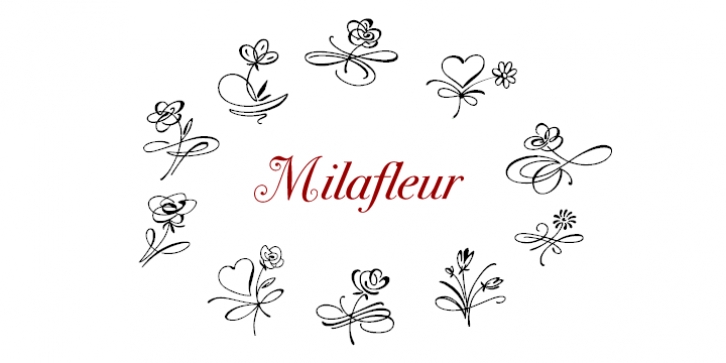 Milafleur font preview