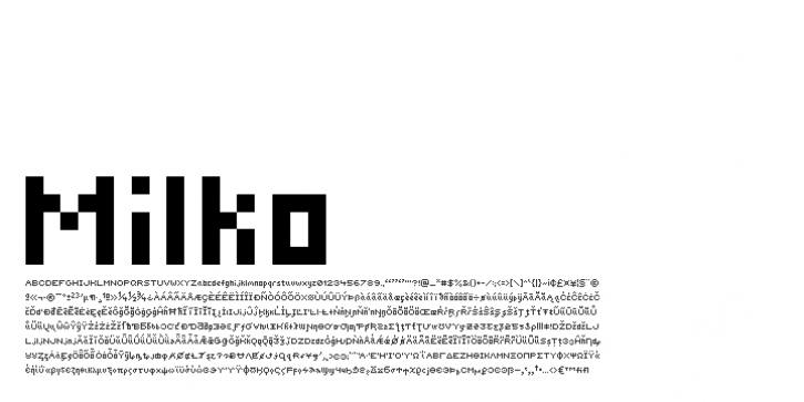 Milko font preview