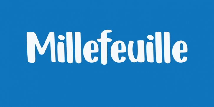 Millefeuille font preview