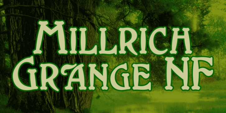 Millrich Grange NF font preview