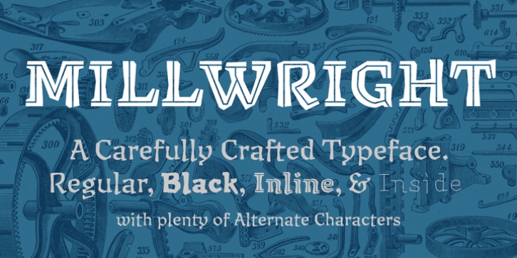 Millwright font preview