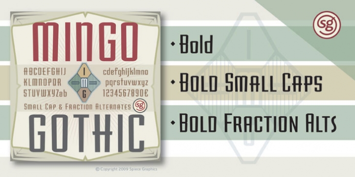 Mingo Gothic SG font preview