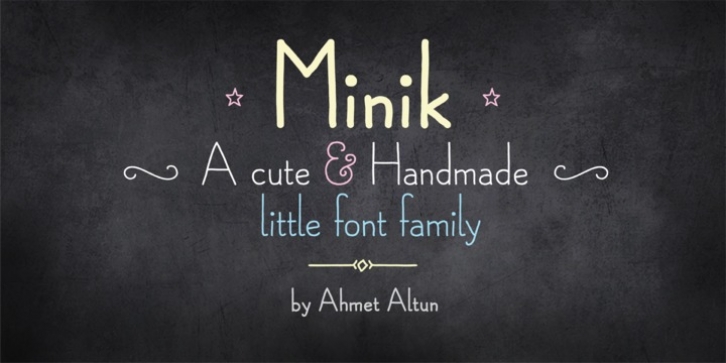 Minik font preview