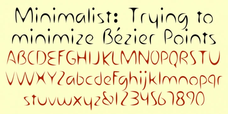 Minimalist font preview
