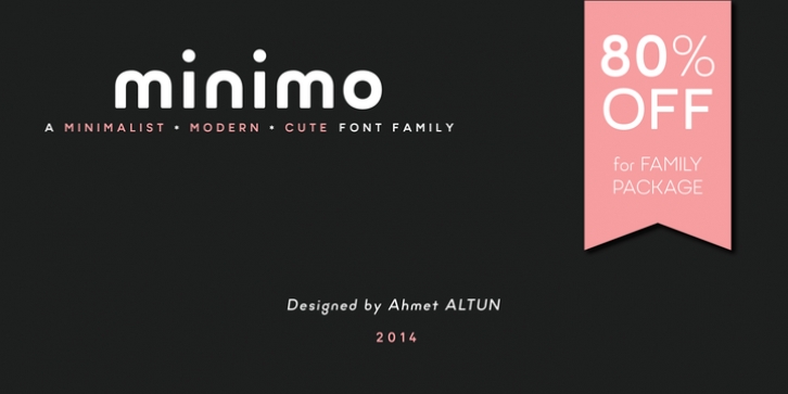 Minimo font preview