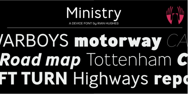 Ministry font preview