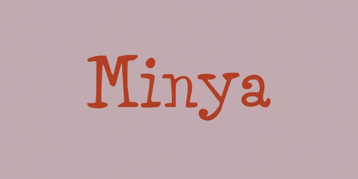 Minya font preview