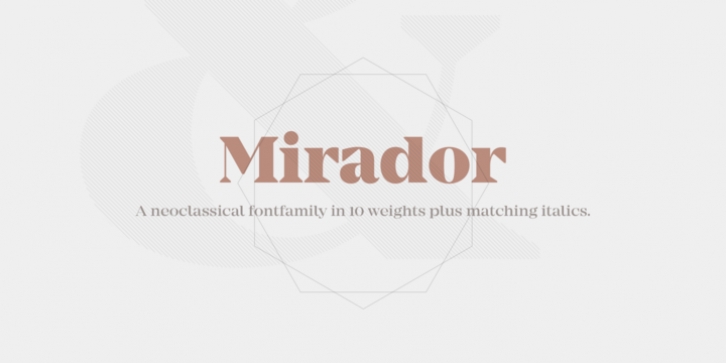 Mirador font preview