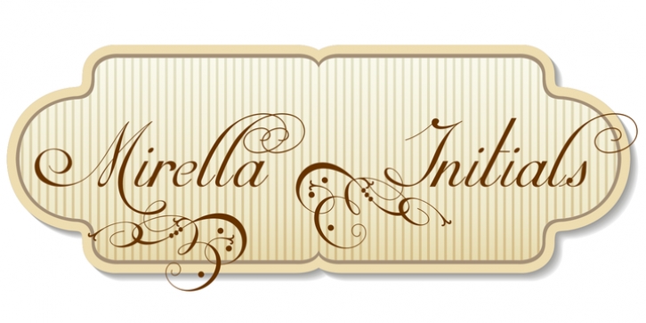 Mirella Initials Ornamentals font preview