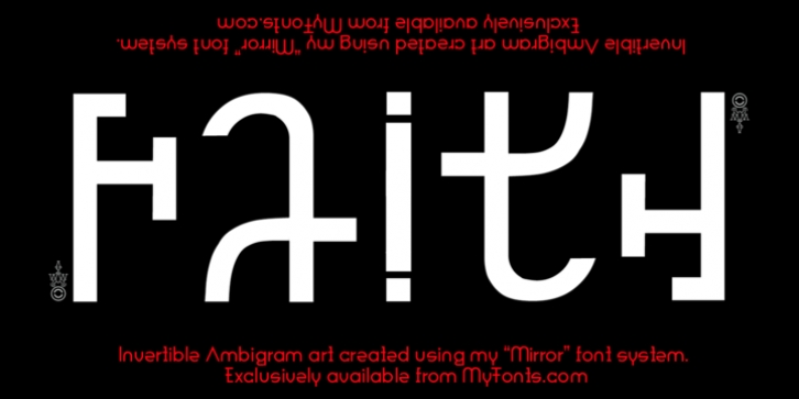 Mirror font preview