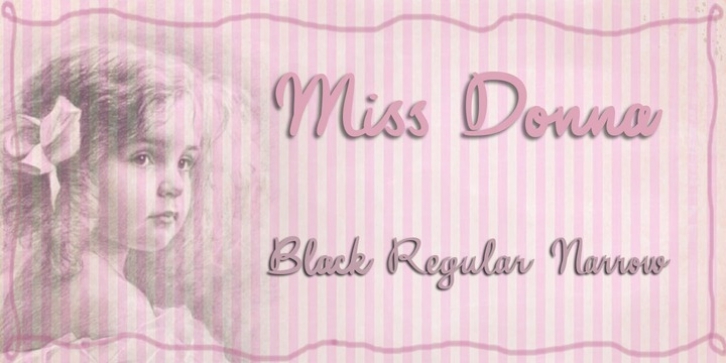 Miss Donna font preview