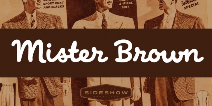 Mister Brown font preview