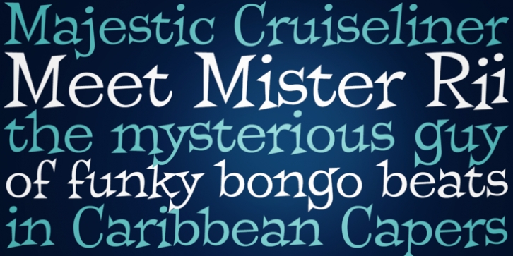 Mister Rii PB font preview