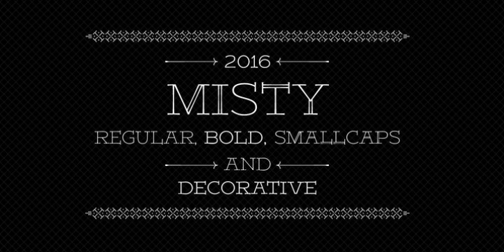 Misty font preview