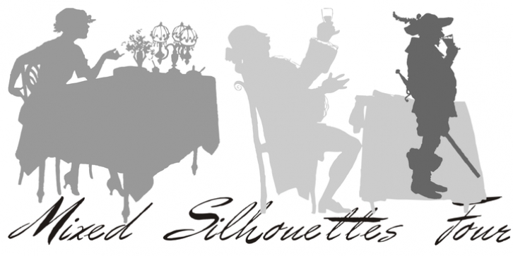 Mixed Silhouettes font preview