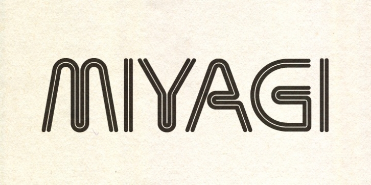 Miyagi font preview