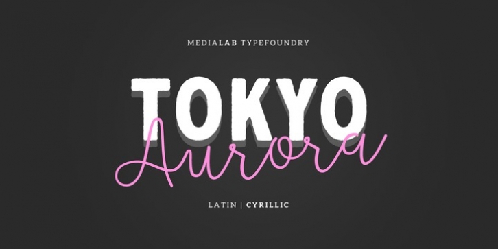 ML Tokyo Aurora font preview
