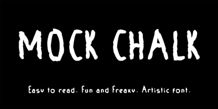 Mock Chalk font preview