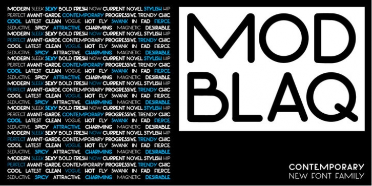 Mod Blaq font preview