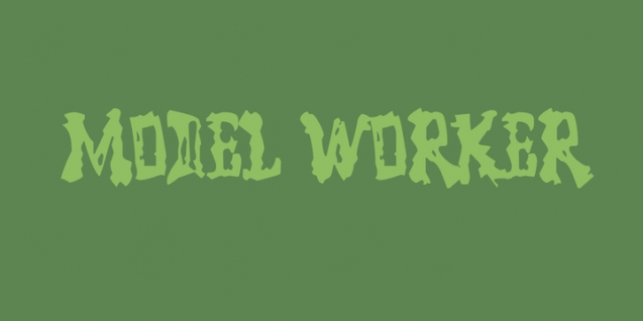 Model Worker font preview