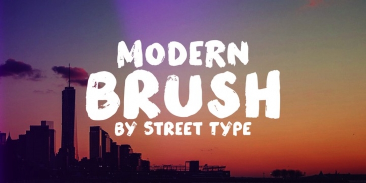 Modern Brush font preview