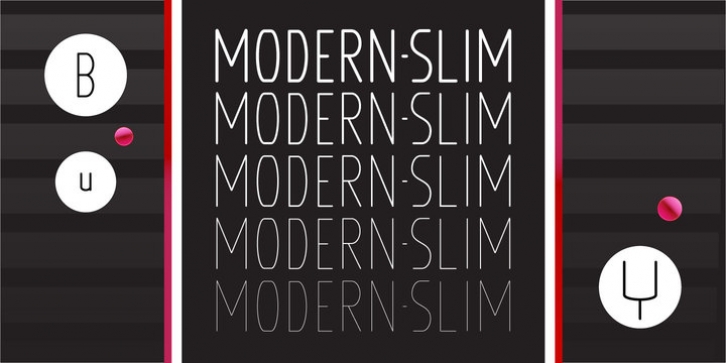 Modern Slim font preview