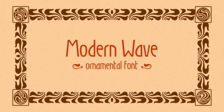 Modern Wave font preview