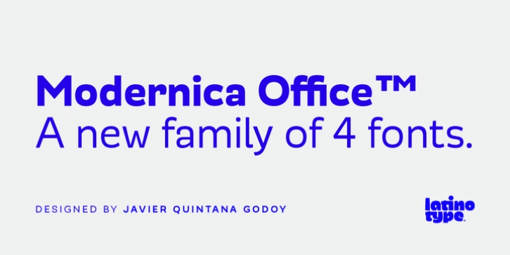 Modernica Office font preview