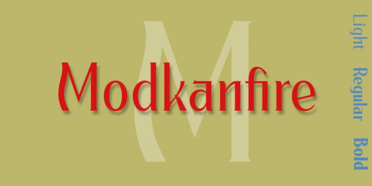 Modkanfire font preview