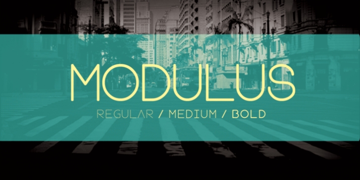 Modulus font preview