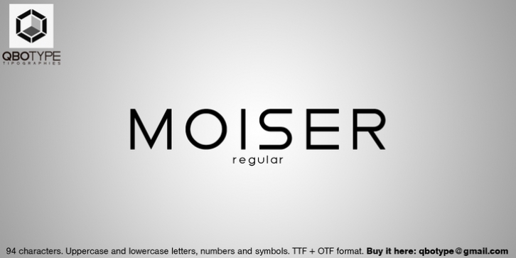 Moiser font preview