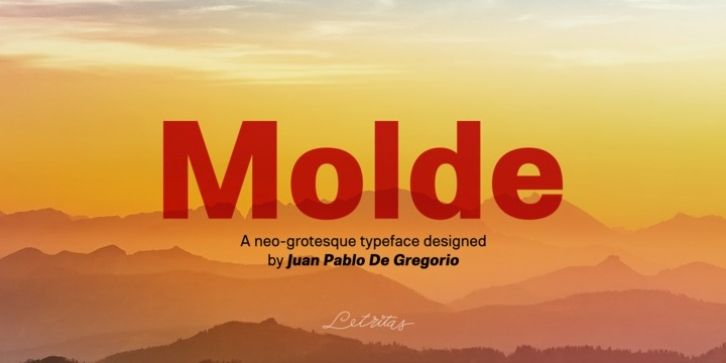 Molde font preview