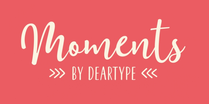 Moments font preview
