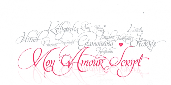 Mon Amour Script font preview