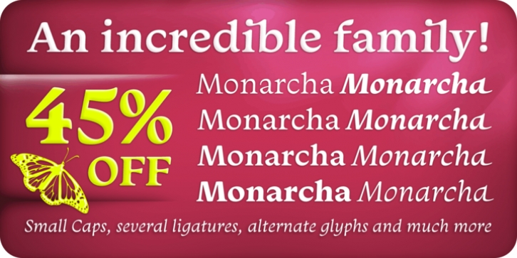 Monarcha font preview