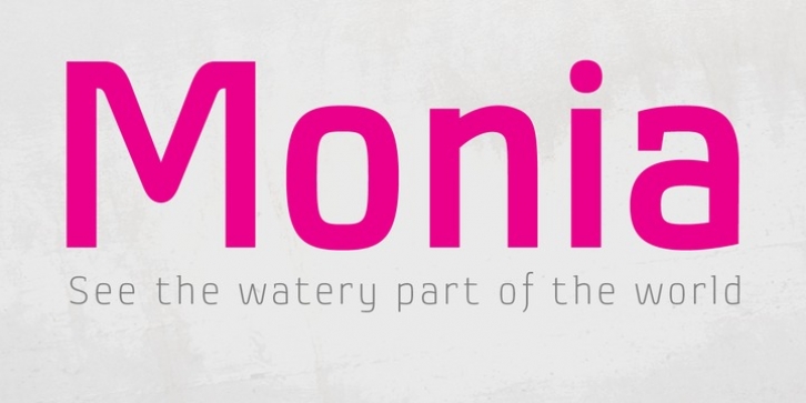 Monia font preview