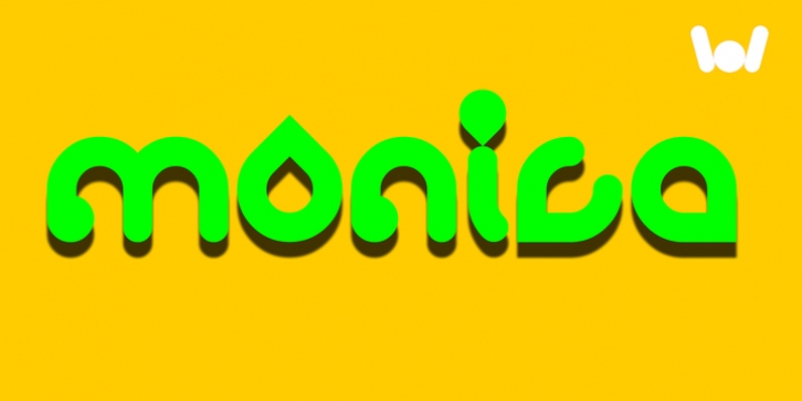 Monica font preview