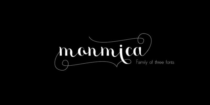 Monmica font preview
