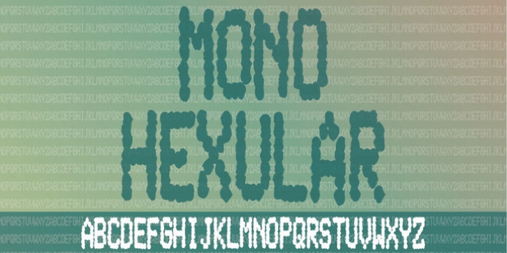 Mono Hexular font preview