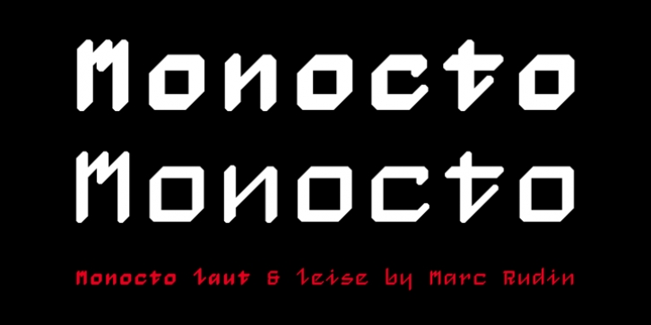 Monocto font preview