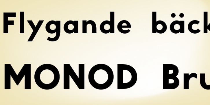 Monod Brun font preview