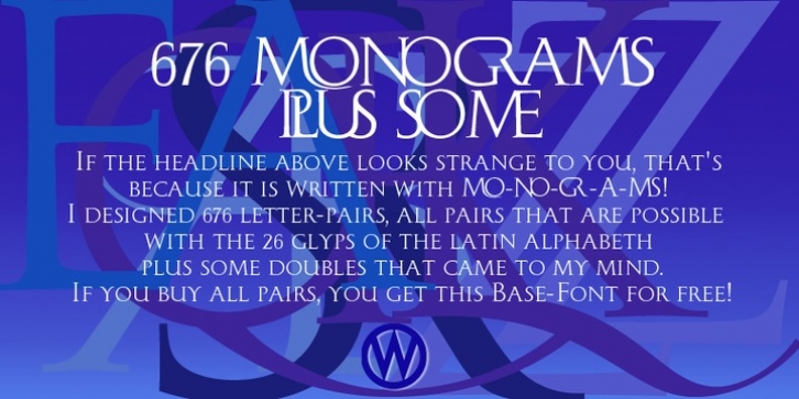 Monogramma font preview