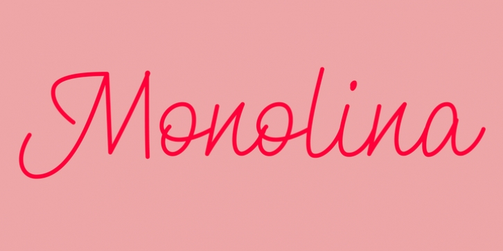 Monolina font preview