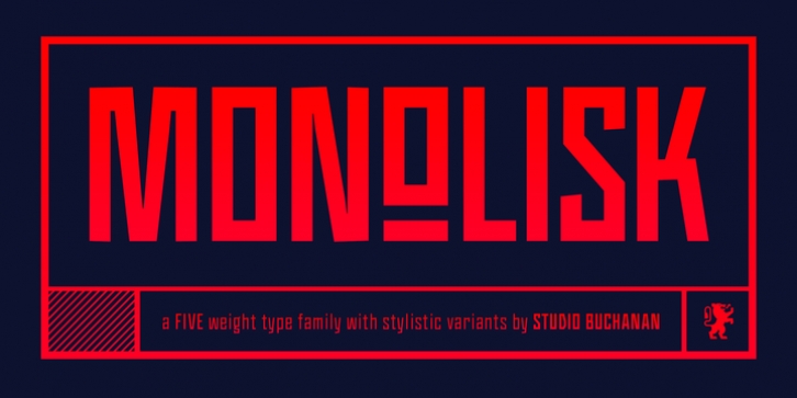 Monolisk font preview