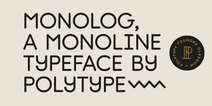 Monolog font preview